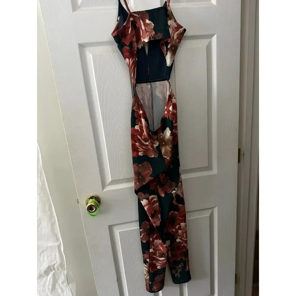 Floral Jump Suit By Glare Size Medium - Picture 2 of 6